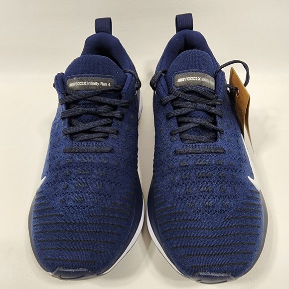 Nike ReactX Infinity Run 4 Low Navy Running Shoes Men's Size 9.5 DR2665-400 NWOB - Picture 4 of 13